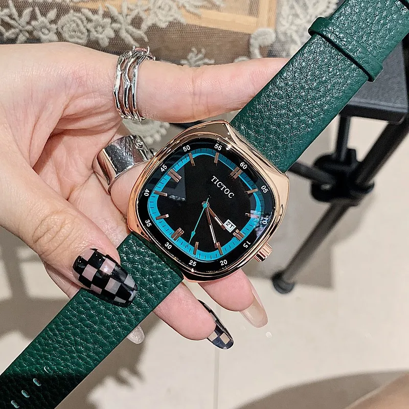 2022 Super Square Watches Women Luxury Brand Wrist Watches for Ladies Big Dial Wrist Watch Quartz Relogio Feminino Women's Watch