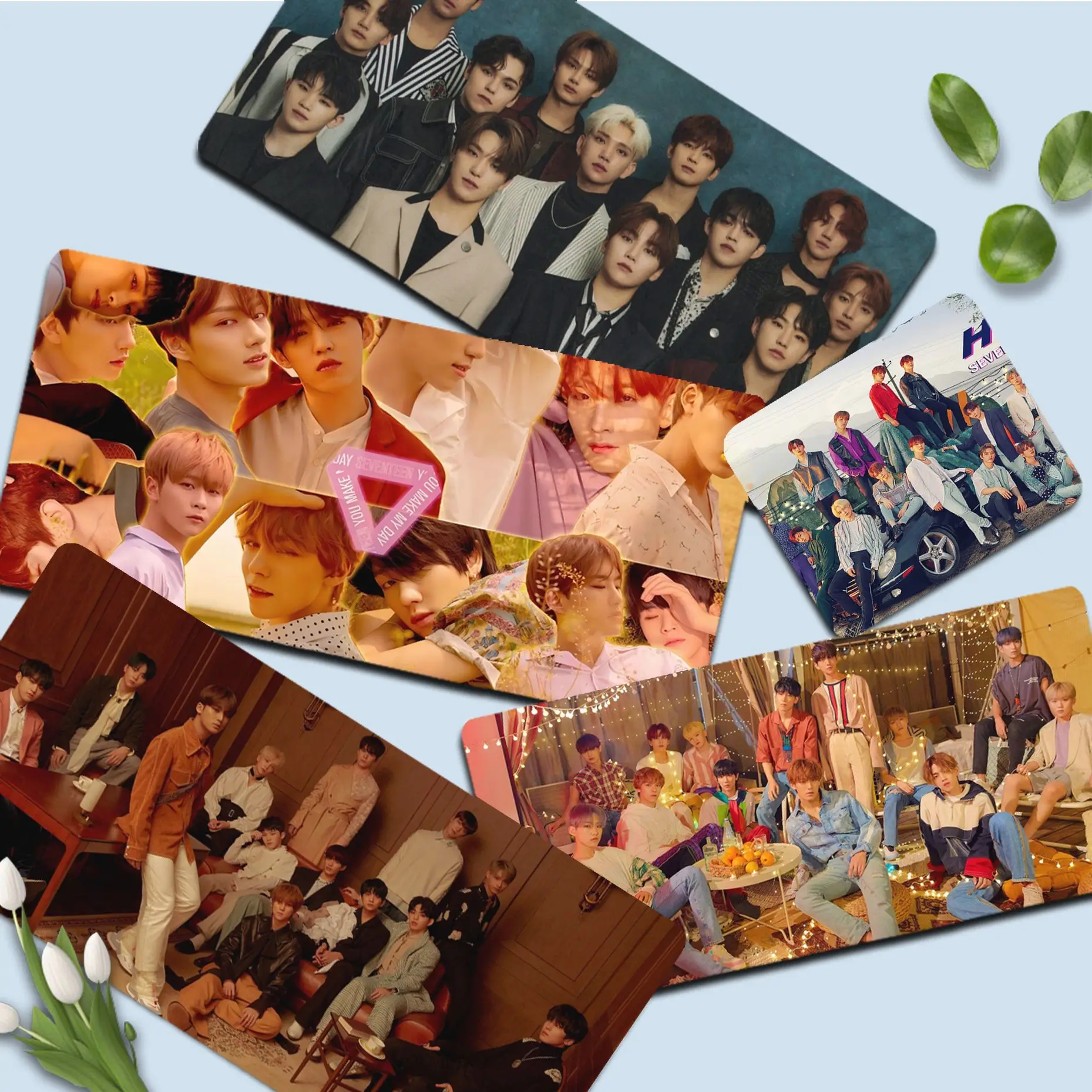 

Kpop S-SEVENTEEN-N Mousepad Cute Silicone large/small Pad to Mouse pad Game Size for Game Keyboard Pad