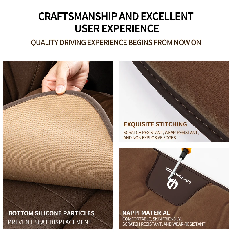 Car Seat Cover Warm Short Cushion Winter Soft Plush Protection For Leapmotor T03 S01 C11 C01 C10 Leap Motor