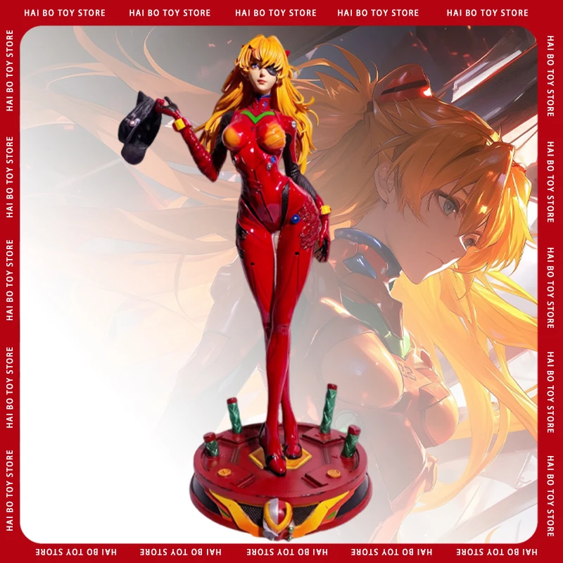 46 см Soryu Asuka Langley Rei Ayanami Ver Tight Кожаная куртка Фигурка ПВХ аниме Игрушка Статуя