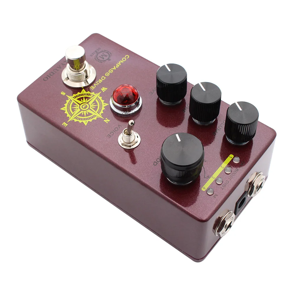 

MOSKYAUDIO COMPASS DRIVE COMPASS DRIVE Guitar Pedal Effects Processors High Gain Distortion Overload Frequency Switch 4 Modes