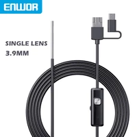 enwor ultra thin android endoscope camera ip67 waterproof 720p hd micro usb type c 3in1 rigid cable industrial endoscope 3 9mm