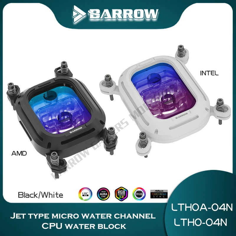 Barrow AM5 AM4 центральный блок 1700 для Intel LGA 115X 20XX 1200 X99 AMD медный процессор водяной охладитель ARGB Kepler