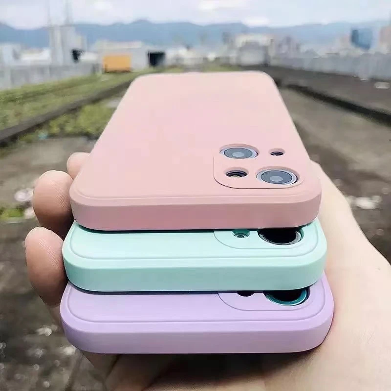 

Luxury Liquid Silicone Protection Case For iPhone 12 13 11 Pro Max Case Cover For iPhone 12 Mini X Xr Xs Max 7 8 Plus 6 6s Cases