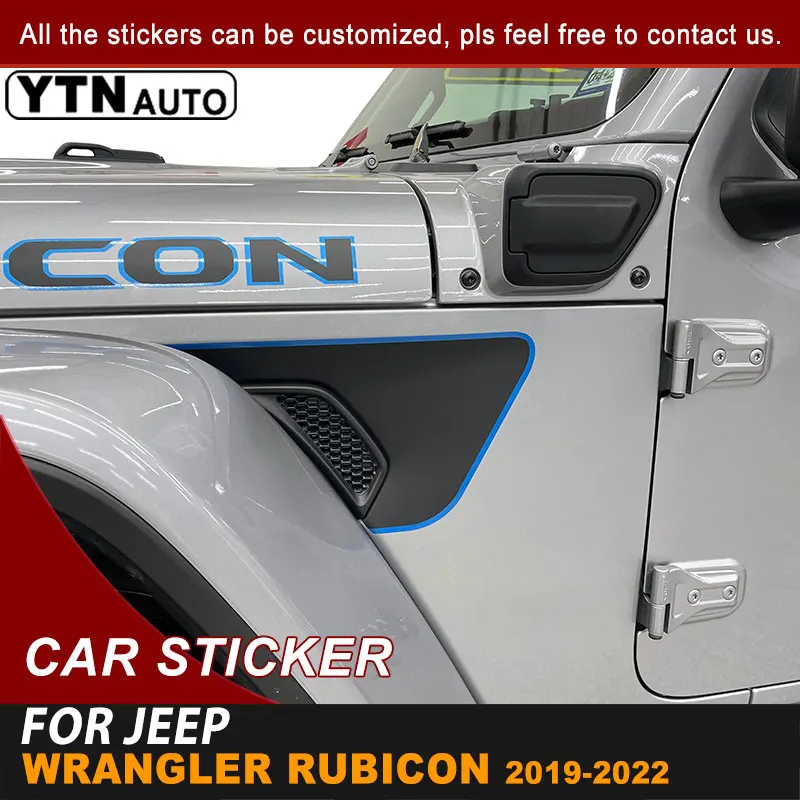 Наклейки на боковое вентиляционное отверстие 4xe полосатые графические виниловые