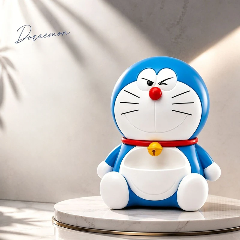 Фото Настольный органайзер Doraemon: милый аниме-бокс для хранения мелочей, поднос для прихожей, декоративное украшение, держатель для ключей и косметики, подарки №5
