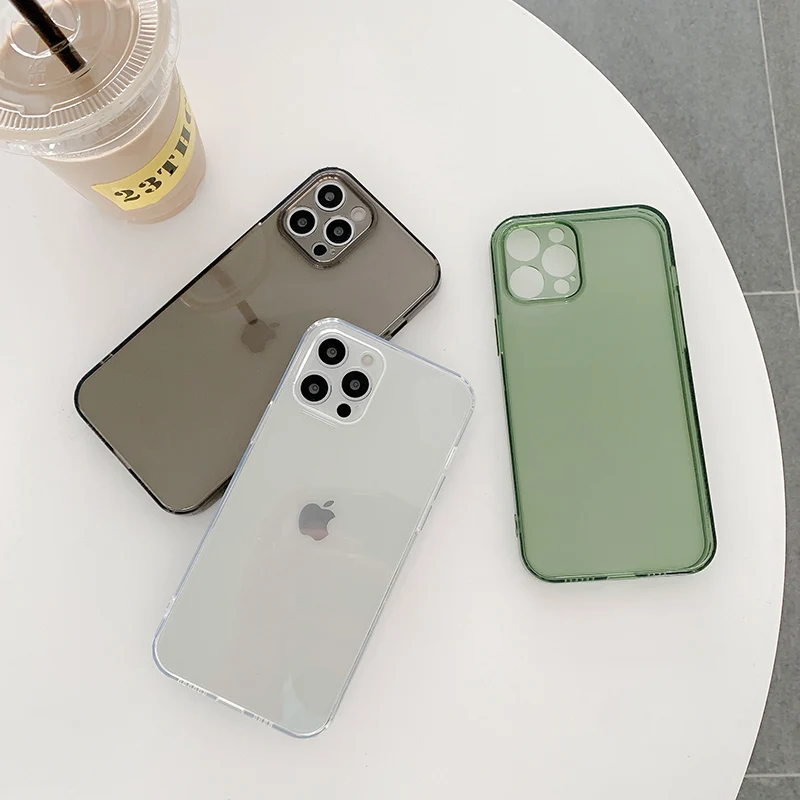 

Transparent silicone Phone cases for Iphone, Clear Phone case for iPhone 13 ProMax 12 Pro Max 11 Mini XSMAX S XR X 8 7Plus