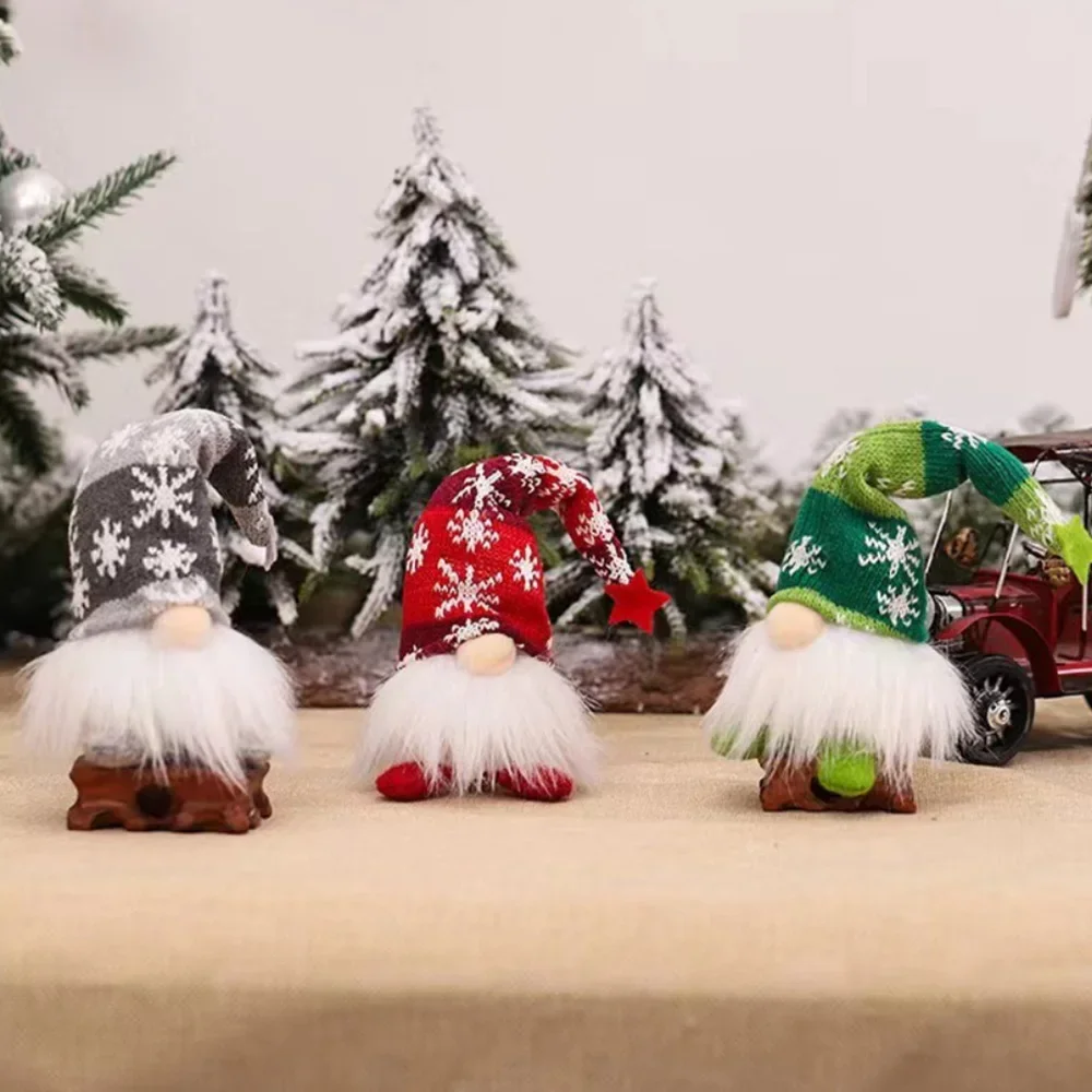 Новый Рождественский светящийся гном безликая кукла Декор DIY Веселого Рождества