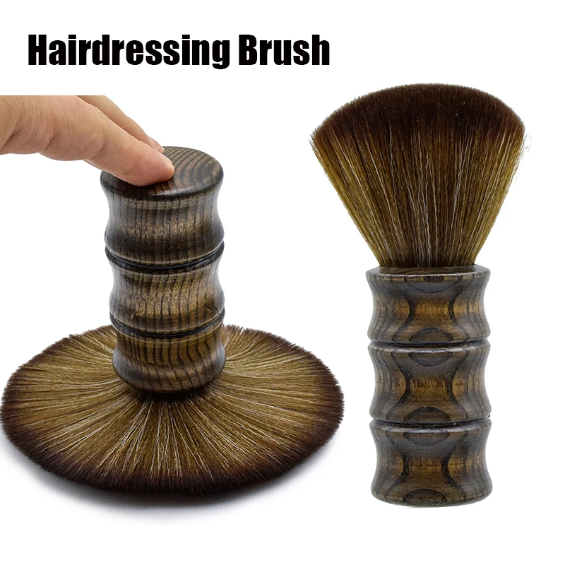 

Professional Neck Face Duster Brushes Barber Hair Clean Salon Soft Hairbrush Cutting Hairdressing Styling Make Tools 2022