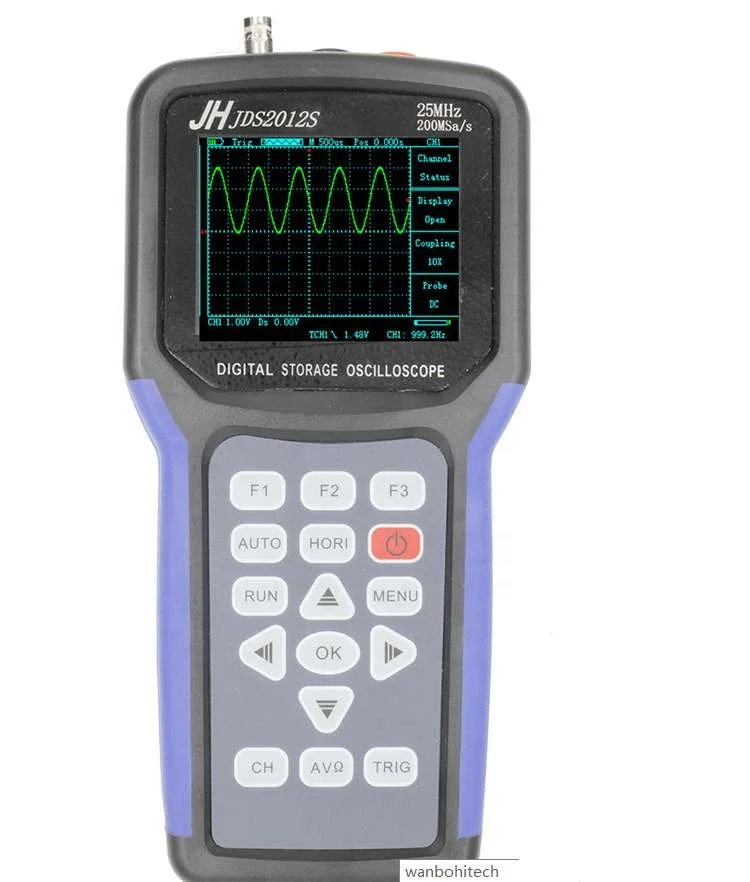 

Jinhan 2012S handheld oscilloscope 200M sampling rate digital multimeter