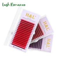 lash romance colorful lashes extension c cc d curl 0 07mm thickness colorful individual lashes silk volume lashes mixed 8 15mm