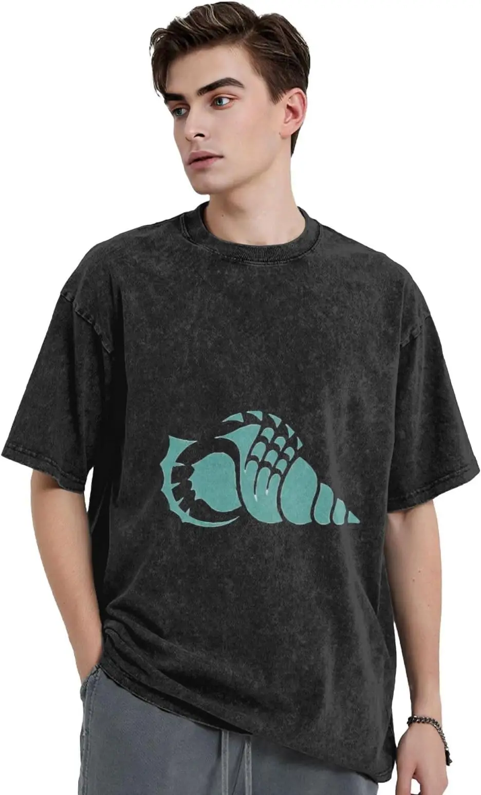 Футболка Eckerd мужская оверсайз в стиле ретро свободная повседневная хлопковая