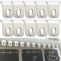 10pcs white universal awning clothes plastic hook for rv camper caravan party light holder for your outdoor life rv parts