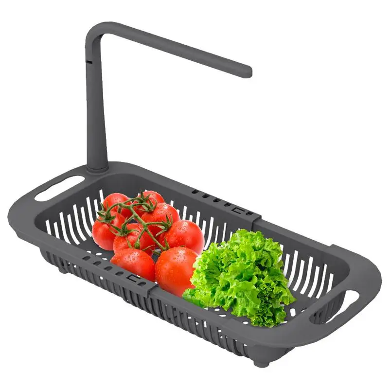 

Ситечко для кухонной раковины, дуршлаг, ситечко для раковины, регулируемая сливная корзина для еды, ситечко для кухонной раковины