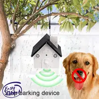Humutan Anti Barking Device 2021 New Bark Box Outdoor Dog Repellent Device with Adjustable Ultrasonic Level Control Safe