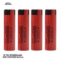 20pcs 100 new original ncr 18650ga high discharge 3 7v 3500mah 18650 rechargeable battery flashlight flat top lithium battery