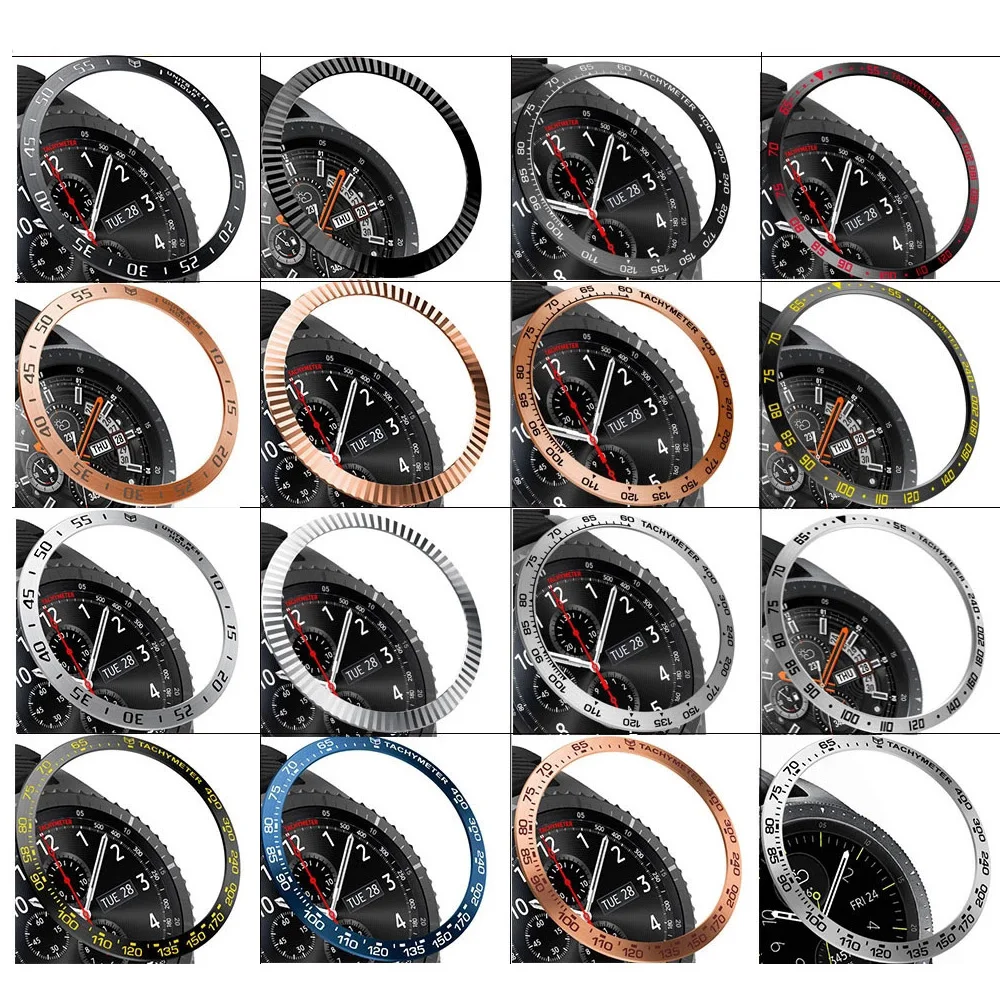 Metal Bezel Ring Case For Samsung Galaxy Watch 46mm 42mm Bezel Styling Frame Case Cover Protection For Samsung Gear S2 S3