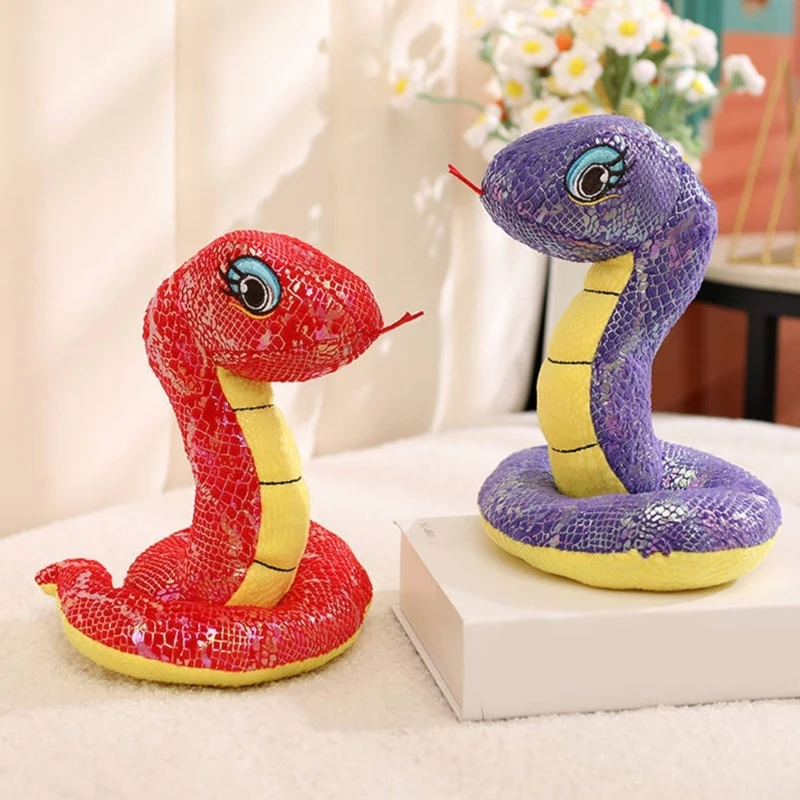 Негабаритная игрушка-змея большие разноцветные мягкие игрушки для розыгрышей на