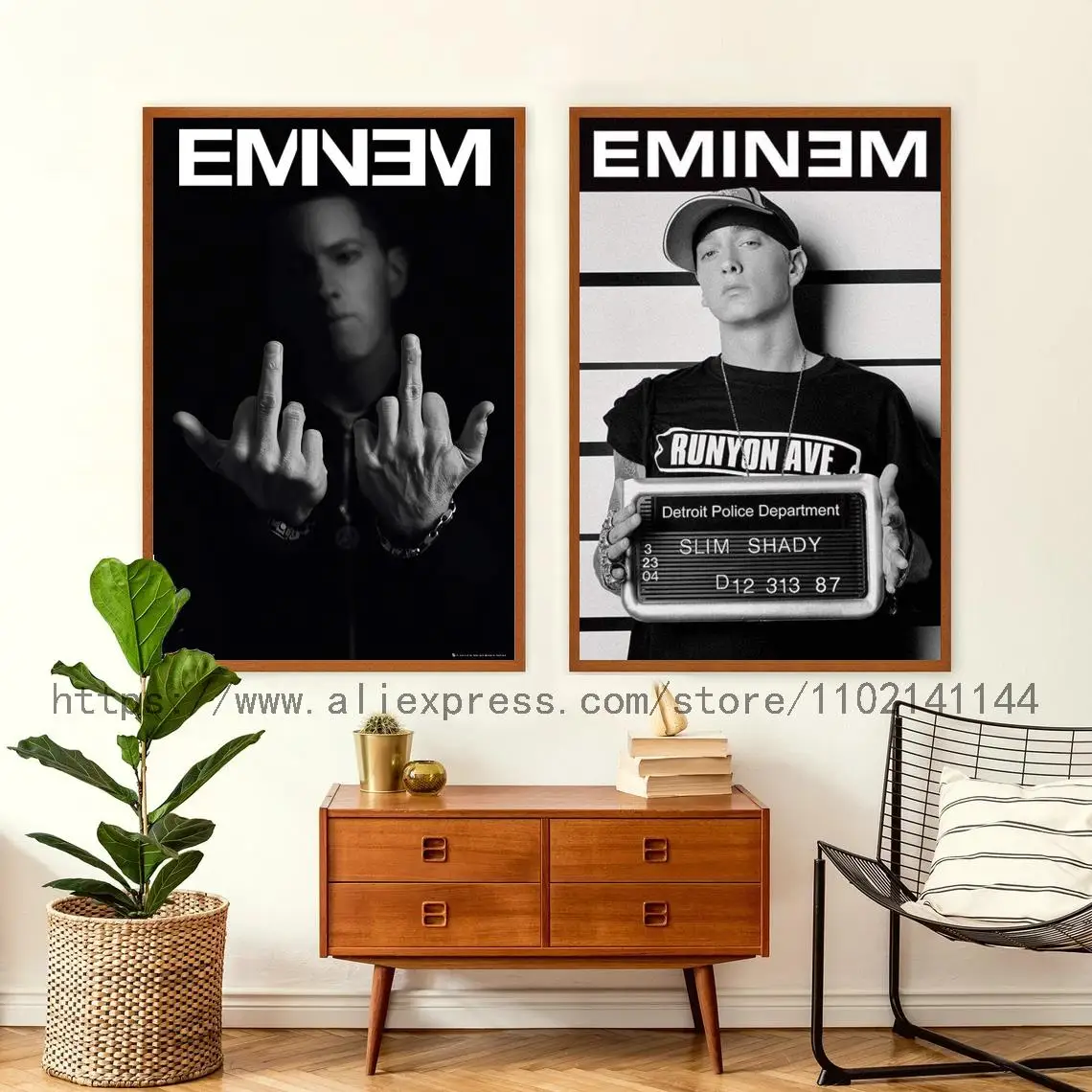 

eminem Singer Decoration Art Poster Wall Art Personalized Gift Modern Family bedroom Decor Canvas Posters