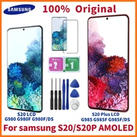 original super amoled for samsung galaxy s20 lcd g980fds display touch screen digitizer s20 plus display g985f lcd with spots