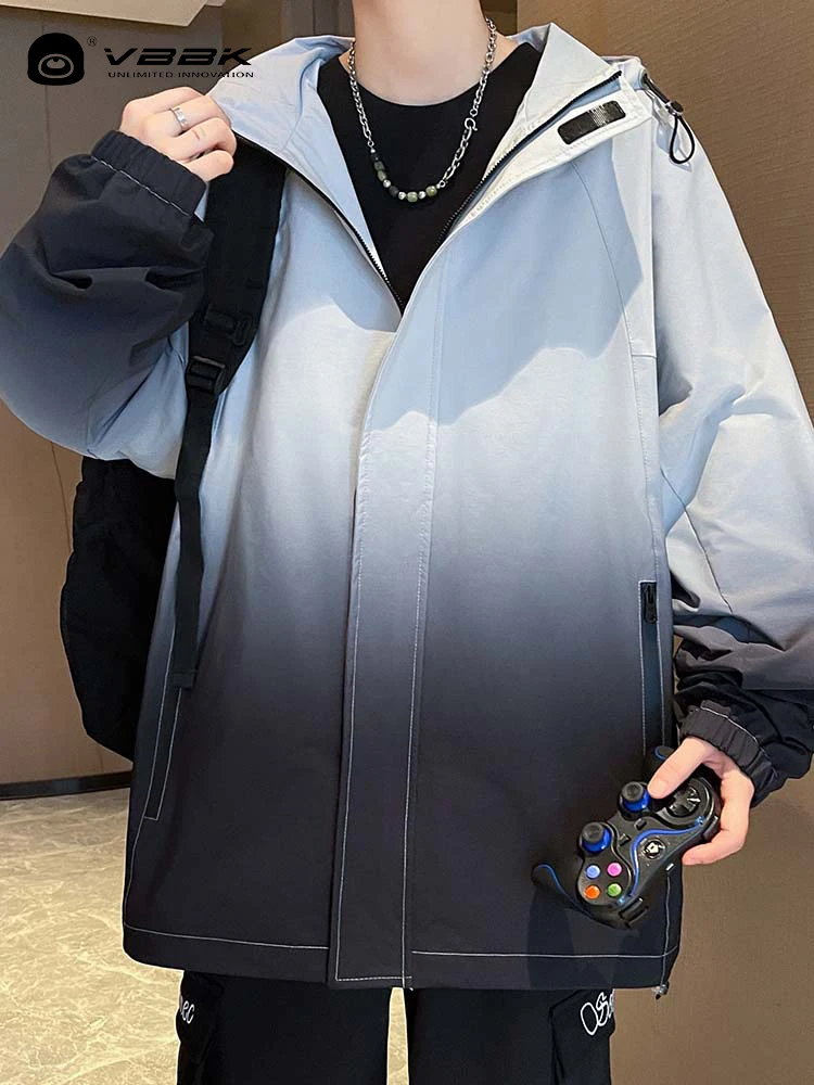 Vbbk корейская серия модная брендовая куртка с градиентом и капюшоном молодежная