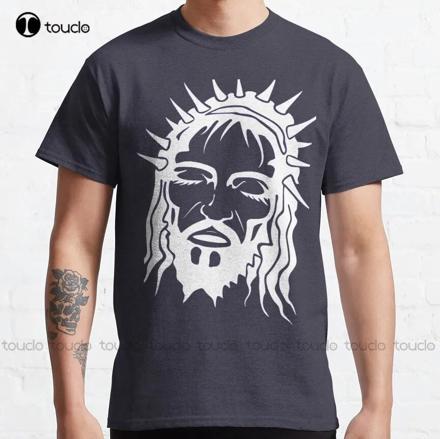 

Классическая футболка с изображением Иисуса на кресте, дешевые футболки, Модная креативная забавная футболка для отдыха в стиле Харадзюку, дышащая хлопковая футболка унисекс