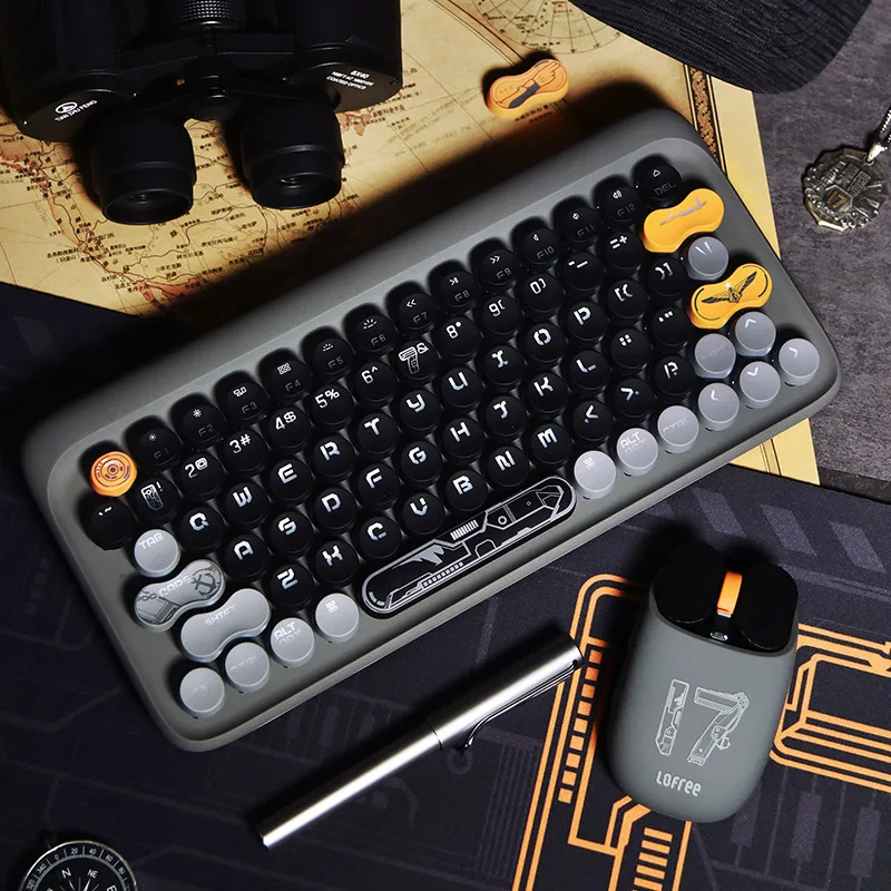 

LOFREE Lofe Shandong Ship Creation Bluetooth Mechanical Keyboard Mouse Set