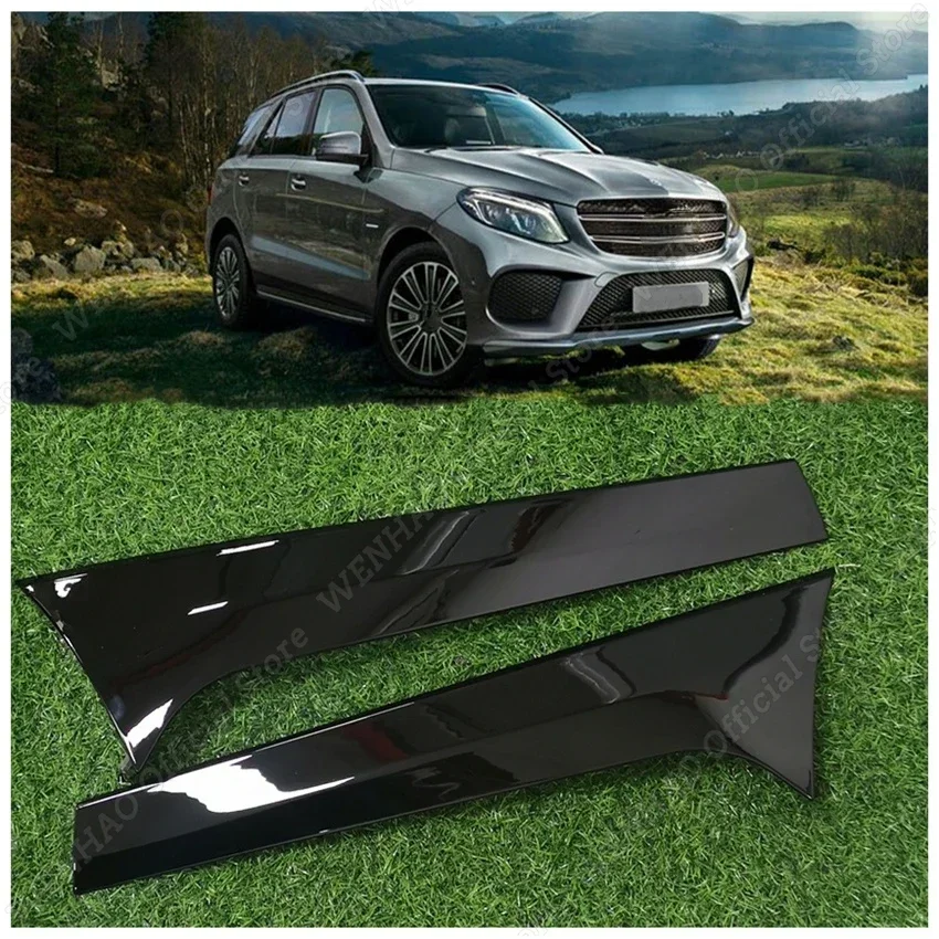 

For Mercedes Benz ML GLE Cl W166 2012-2018 Gloss Black Rear Side Wing Roof Spoiler Stickers Cover Trim