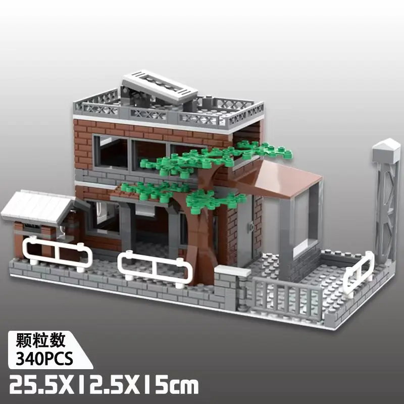 Военные MOC WW2 боевое поле руины Хайленд боевая сцена строительные блоки игрушки