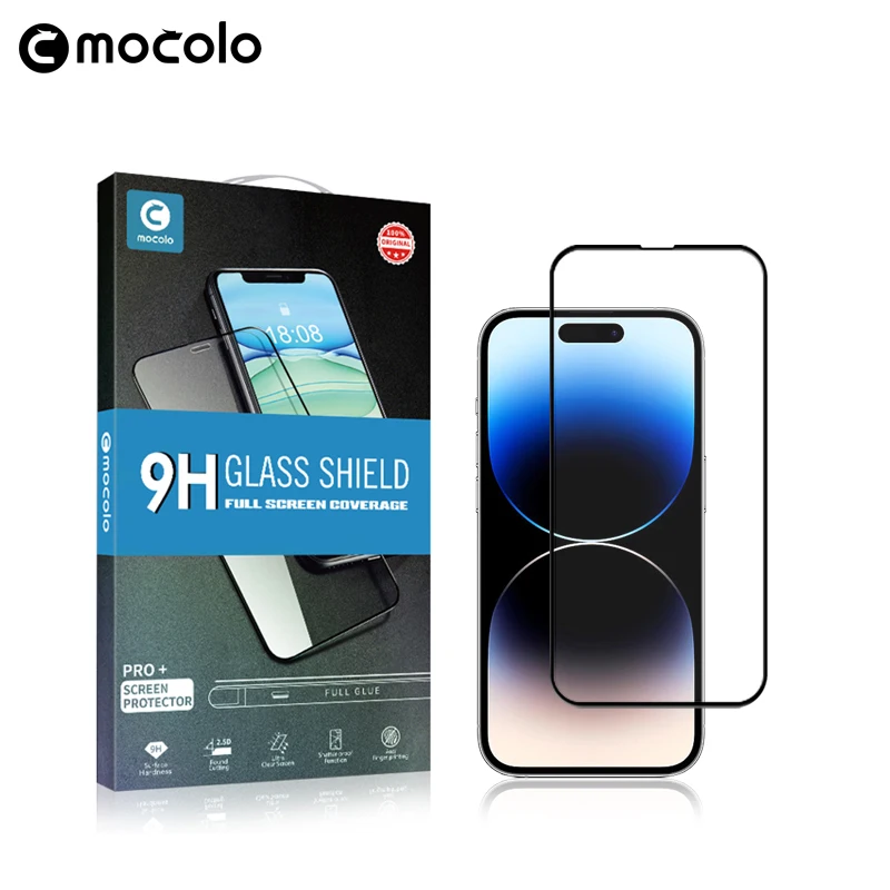 

for iPhone 14 Screen Protector Mocolo 14 Pro 14 Plus Full Glued 9H Tempered Glass Film for iPhone 14 Pro Max Screen Protector