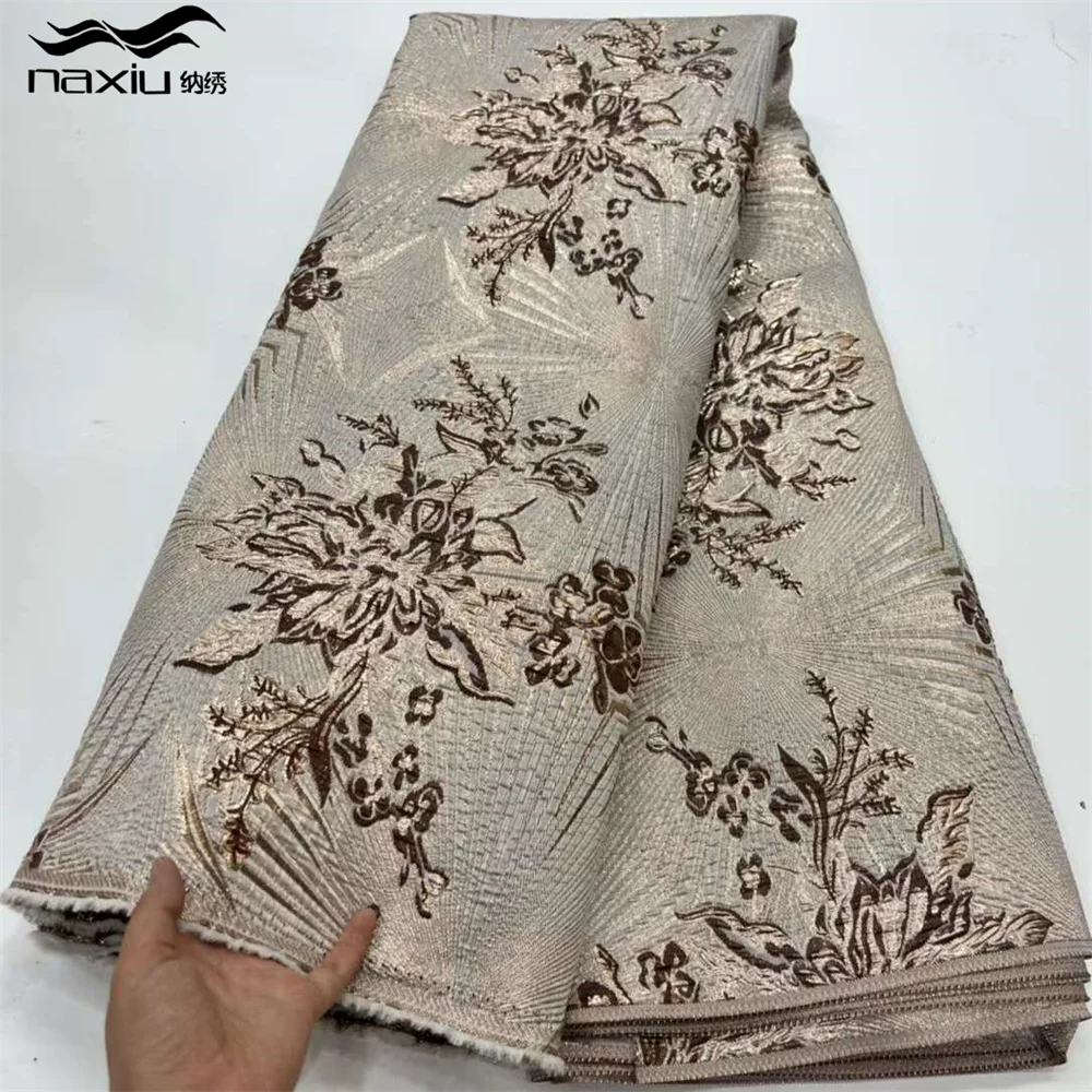 

Madison 2023 High Quality African Green Embroidery Lace Fabric Nigerian Brocade Jacquard Lace Fabric For Women Party Dress