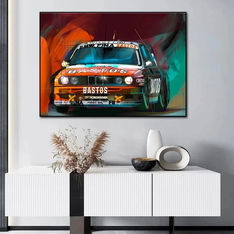 Современное минималистичное художественное оформление стен граффити