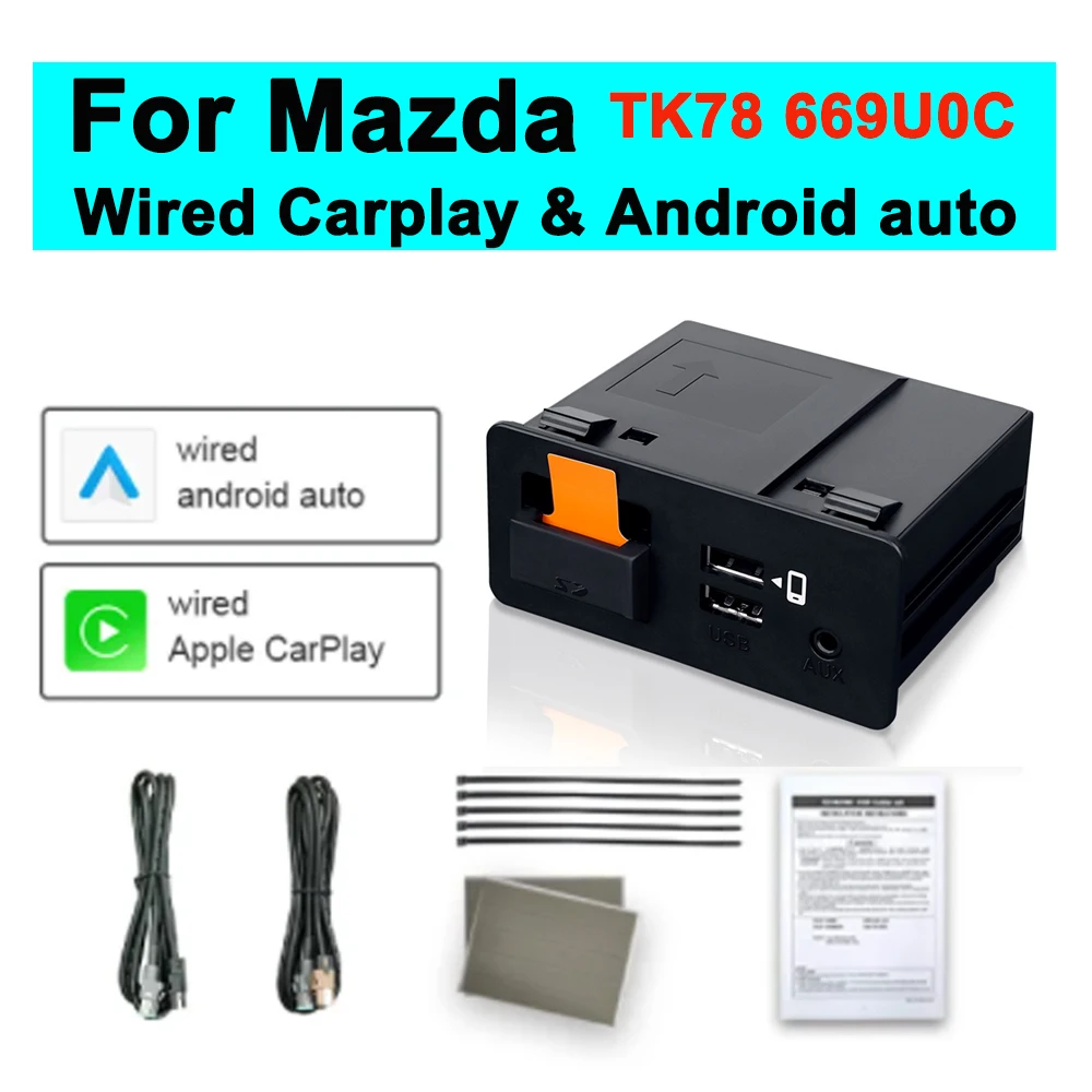Обновление быстрой зарядки P2 для CarPlay Android Auto USB-адаптер-концентратор OEM Mazda CX30 CX5 CX8
