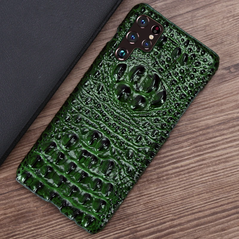 

For Samsung S22 Leather Phone Case New Crocodile Skull Model Also For S22ultra S22Pro S21Pro S21ultra S20 W22 W21 W20 Series