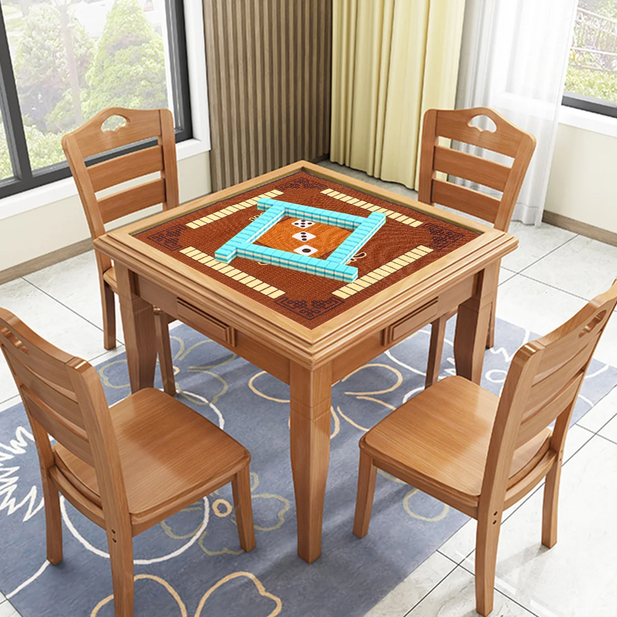 

Mat Table Cover Mahjong Poker Reduction Game Mats Resistant Mountain Tablecovers Noice Imports Rubber Playmat Cloth Dominos