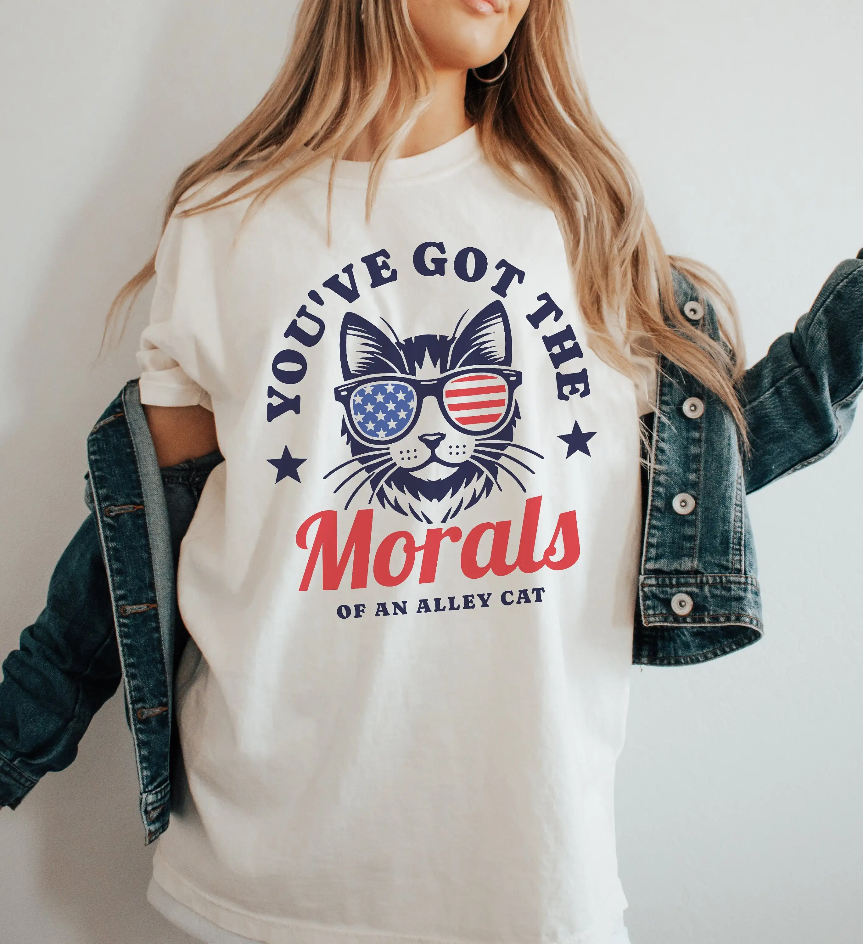 Футболка Morals Of An Alley Cat Joe Biden Anti Trump Забавные политические выборы Демократические