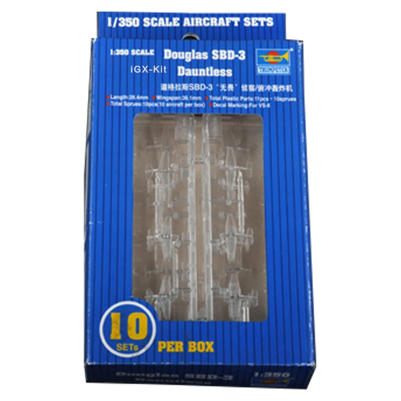 Trumpeter 06204, модель Дугласа, модель SBD3 без хвоста, модель USS Hornet, военный пластиковый комплект для сборки, 350,