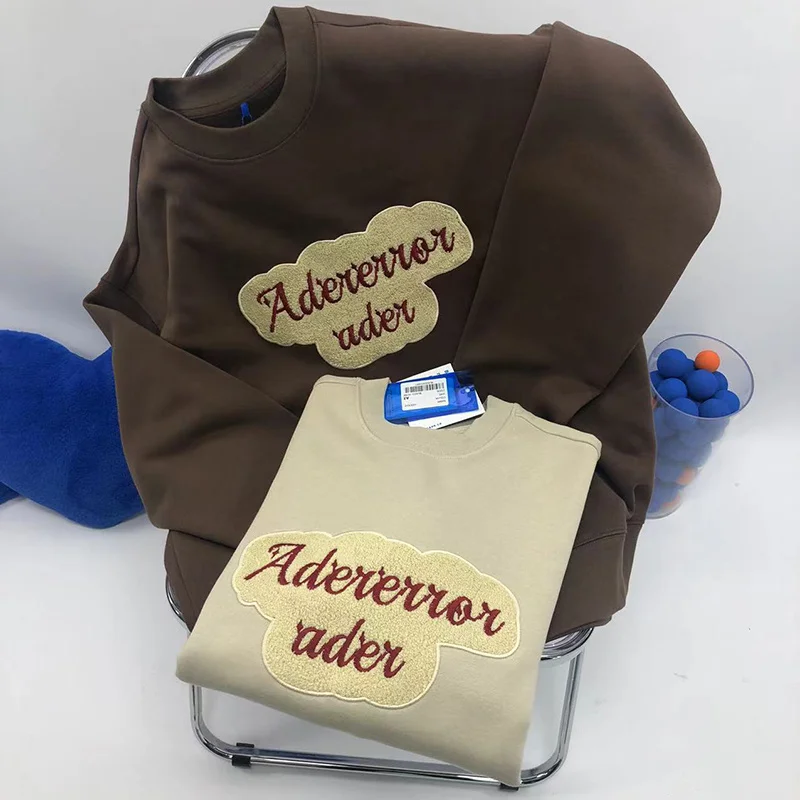 

Круглые пуловеры с вышивкой на воротнике для мужчин и женщин