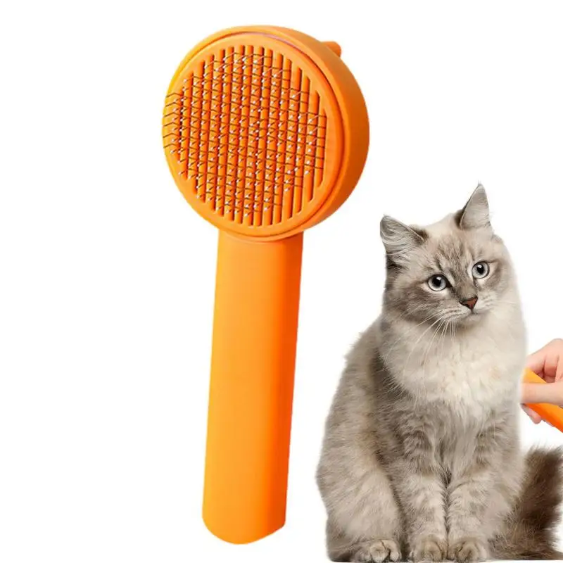 

Cat Grooming Brush Lightweight Pet Grooming Brush Easy Tangles Removing Deshedding Tool Pet Grooming Rake And Brushes For Long