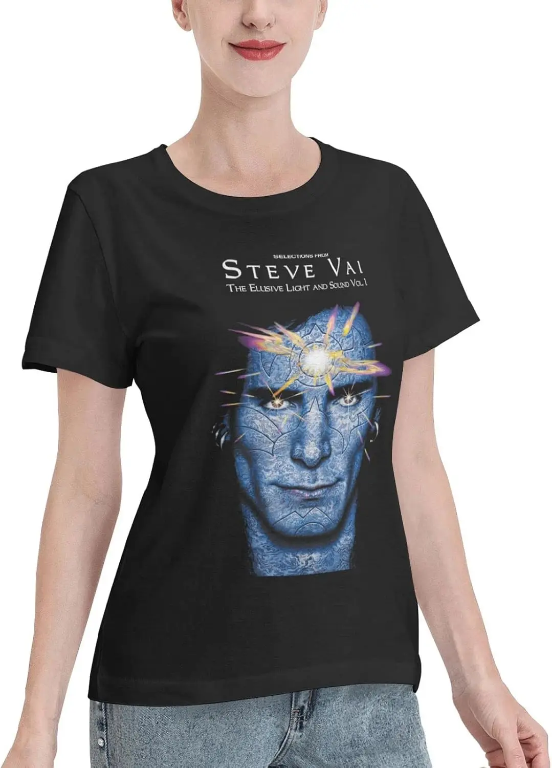 Steve American Vai Rock Рубашка Женские летние топы Хлопковая одежда с короткими рукавами