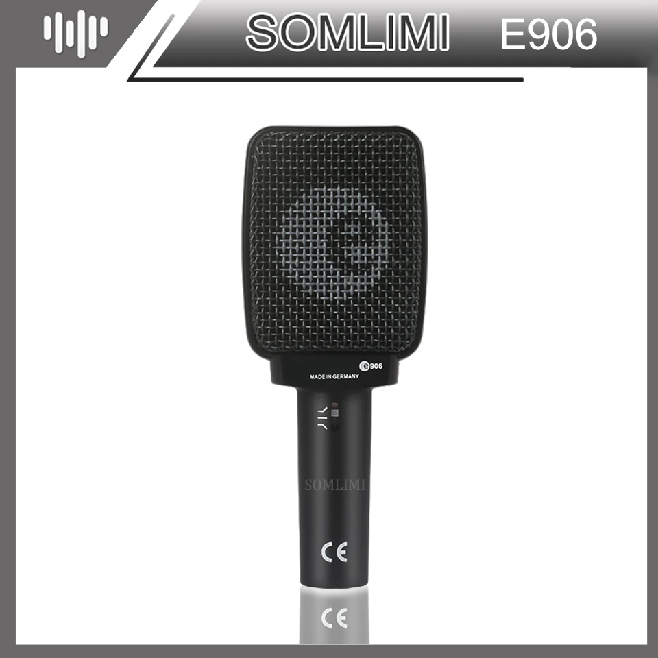 

Усилитель для гитары SOM E906, барабан, динамический микрофон, инструмент, перкуссионный микрофон с переключаемым фильтром присутствия
