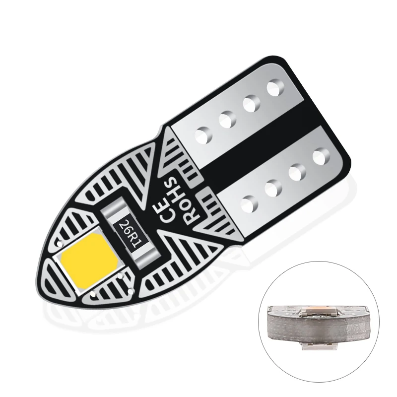 

10pcs T10 194 168 W5W Led Bulb 2SMD 3030 Chips Led Parking Bulb Canbus Interior Light Auto Wedge Clearance Lamp 6500k 7 Color