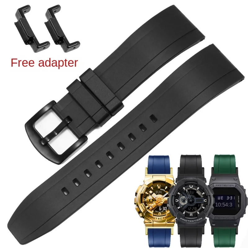 

Small Block Fluororubber Watch Strap Substitute G-SHOCK DW5600/GW-M5610/GA-110 Series Modified Silicone Watchband 16mm