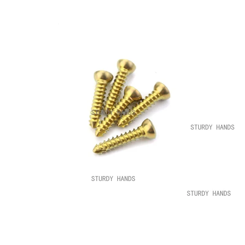 

10 шт. 2,4 мм титановый звездный привод саморезы кортикальный винт ветеринарные домашние животные талисман ортопедические хирургические инструменты для имплантации