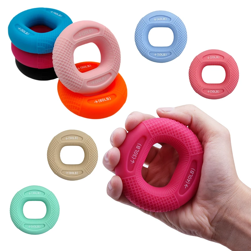 

Силиконовый регулируемый тренажер для пальцев, для тренировок в мышцах