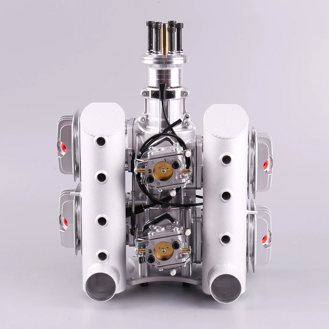 Бензиновый двигатель DLE222 DLE 222CC 222 четырехцилиндровый двухтактный боковой