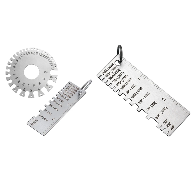 

1 Pcs Metal Sheet Thickness Gauge Welding Gage Inspection Tools & 1 Set Welding Gauge Welding Gauge Inspection Tool