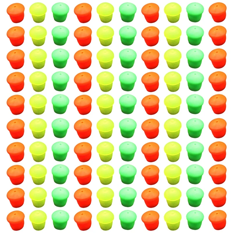 

100Pcs Fishing Rod Handle Protective Case Rear Silica Gel Lure Rod Bottom Protector Fishing Accessories