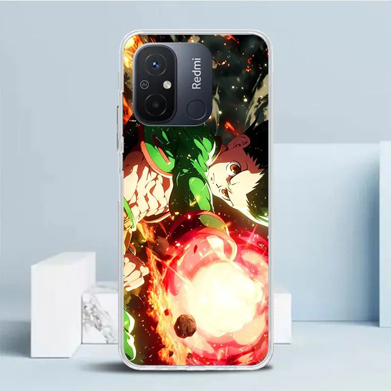 Huner X-Hunters Gon для Xiaomi Redmi 14C 13C 12C 10C 9C Чехол телефона 13 12 10 9 10A 9A 9T 8A 8 7A 7 6A 6 K70 K60 K40 K20 Pro