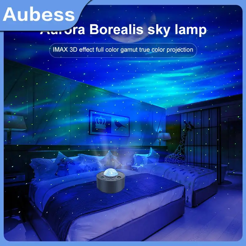 

Romantic Dream Laser Projector Rechargeable Star Projection Lamp Remote Control Music Led Lamp For Living Room Home Party Rgbw
